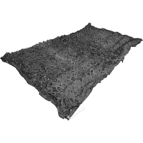 Filet de camouflage armée pour tir, chasse, randonnée et protection UV (Gris 2x4 mètres)
