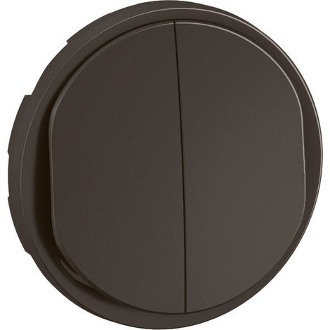 Legrand CN2001 Doppelblende für Schalter oder Wechselschalter Céliane – Schwarz (1/3)