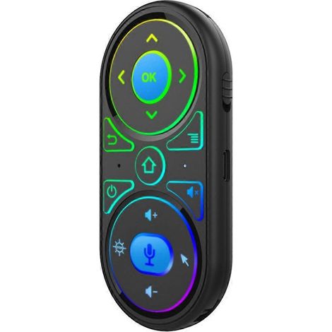 Intelligente Hintergrundbeleuchtung, 2,4-GHz-Gyrosensor, Air Mouse, Infrarot-Lernfunktion, Sprachsuche für Smart-TVs
