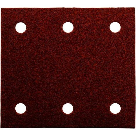 Schleifpapier für Holz/Metall, 115 x 101 mm, rechteckiges Format (10 Blatt, Körnung 60)