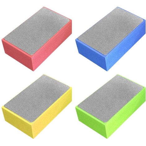 Lot de 4 tampons de polissage diamant à la main pour le ponçage du béton, du verre, de la pierre, du granit, du marbre 60, 100, 200, 400 (comme indiqué) (1/5)