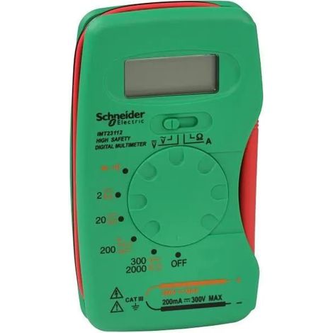 Multimeter Schneider Kompakt Cat III 300V 200mA 120x75mm