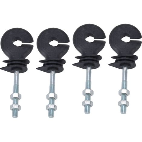 50 clous isolants filetés M6 pour clôtures électriques, à visser, pour l'élevage. (1/5)