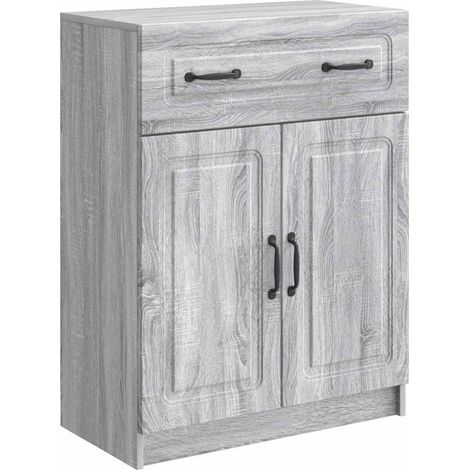 Sideboard Graues Sonoma 66 x 34,5 x 87 cm Holzwerkstoff vidaXL