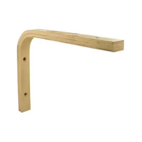Staffa avvitabile in legno lamellare multistrato H.150xL.200mm.