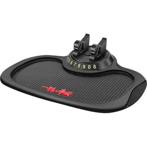 Acouto Support de Téléphone Portable Rotatif à 360 Degrés avec Tapis Antidérapant pour Tableau de Bord de Voiture, Coussin de Gel Adhésif Universel, Masquer (Non-Slip. (1/5)