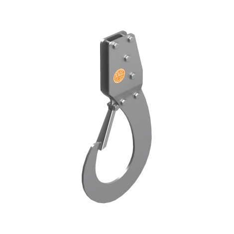 C.S.C. GANCIO DI SOLLEVAMENTO AUTOBLOCCANTE PER PONTEGGIATORI portata kg. 50 cm. 23,5x44,1