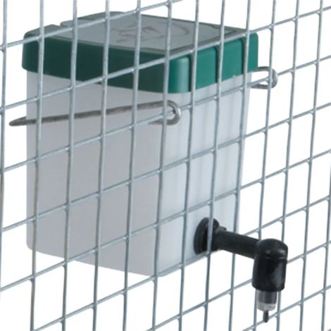 Abreuvoir lapins pipette PVC 0,5 L fixation cage (1/5)