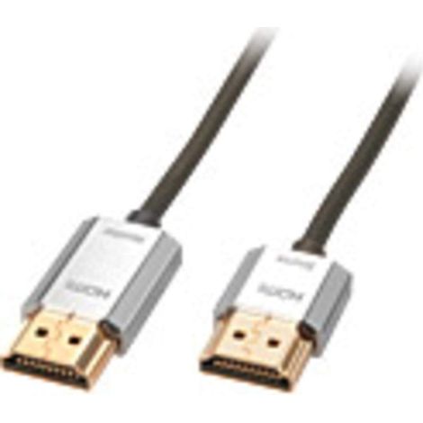 Câble HDMI 2.0 CROMO Slim High Speed 3 Mètres avec Ethernet, Design Slimline, 4k@60Hz 10.2G 3D 1080p HDCP 2.2 Arc CEC Testé ATC Ecran TV OLED, Xbox, PS4, PS5, Blu-Ray, Barre de Son (1/2)