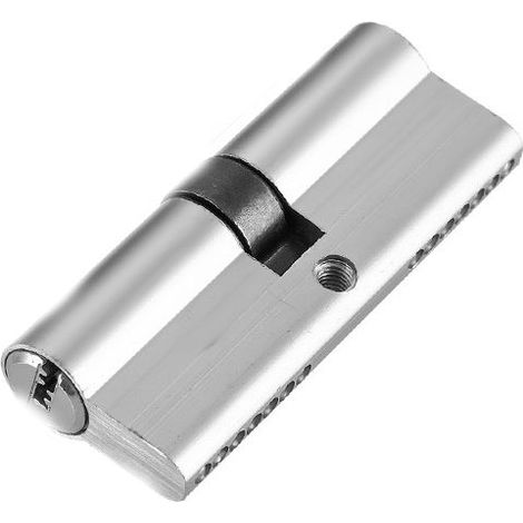Coquille en aluminium [cuillère en cuivre à noyau de zinc à 2 têtes insérer la cuillère] petit 70 double ouverture en laiton argenté (6,7 2,8 cm), plus broches dures, trou de serrure an (1/4)