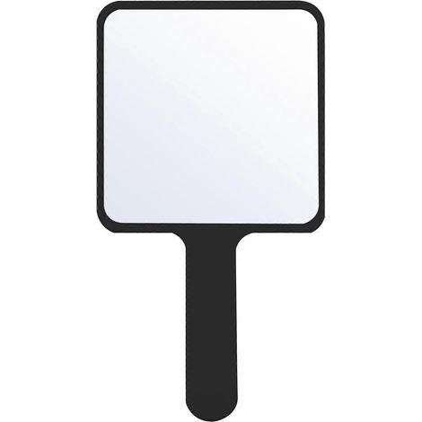 Miroir portable, miroir de maquillage, miroir de poche, miroir cosmétique pour femmes et filles-16x9cm-Black (1/4)