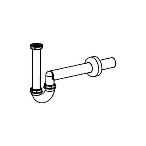 LAUFEN Siphon, DN40, en plastique, pour bidet mural, blanc,