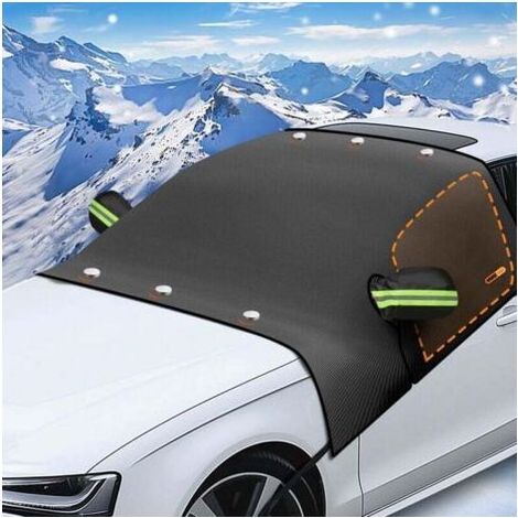 Housse de pare-brise magnétique 210 x 145 cm – protection contre gel, neige, vent – tissu Oxford imperméable – Réflecteurs pour rétroviseurs (1/4)