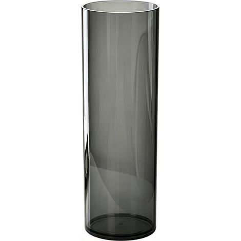 Vase en PET Gris 10×10×30 cm - Décoration Intérieure Sûre et Durable pour Fleurs, Bouquets et Centre de Table (1/5)