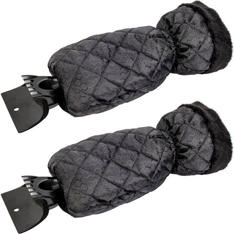 Ecleanfy - Lot de 2 Grattoirs à Glace pour Voiture - Grattoirs à Neige avec Doublure Imperméable (1/5)