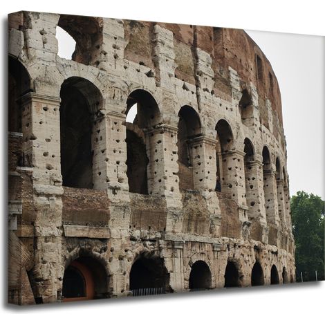 Leinwandgemälde Architektur Kolosseum Rom 50x40 Italien Antike