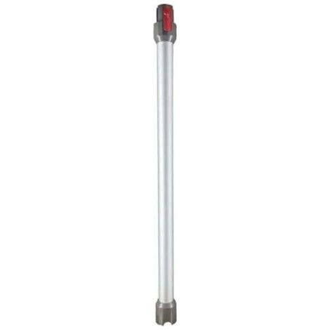 Tube Télescopique pour Dyson, Tube d'extension Rigide Compatible avec Dyson V7 V8 V10 V11 V15, Tube d'aspiration à Connexion Rapide pour Aspirateur Dyson avec Deux 2 en 1 Brosses, Argent-Chrom (1/5)