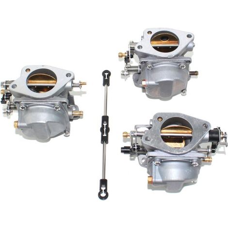 S-giant Carburateur pour moteur hors-bord Yamaha 2 temps 60 chevaux - Compatible avec 6K5-14301-03 6K5-14302/14303. (1/5)
