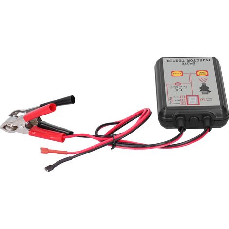 Testeur d'injecteurs EM276 : outil de diagnostic du système d'injection avec 4 modes d'impulsion et alimentation par batterie de voiture 12 V. (1/5)