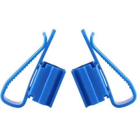 2 Stück Schlauchschellen, Kunststoff-Schlauchschellen, verstellbar für Wasserleitungen, Aquarium-Befestigungsklemme, Rohrhalter für 8–16 mm Wasserleitungen (1/4)