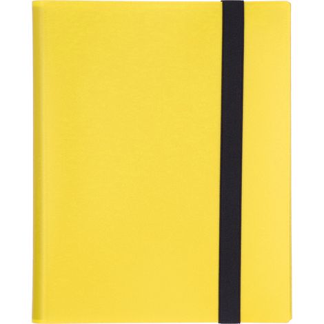 Classeur de Cartes 20 Pages 9 Pochettes Grande Capacité Couverture Colorée Album de Collection Jaune pour Jeux