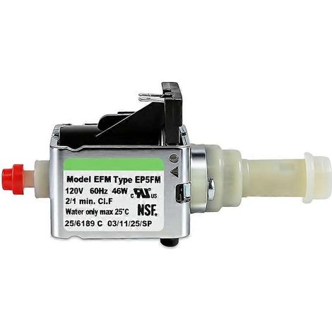 Machine à café pompe eau EP5FM Solenoid vanne pompe pièces pour ULKA pression Max 15 bar 120V 60Hz 46W large (1/5)