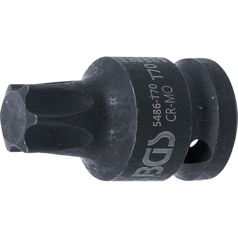 Douille embout impact a chocs torx male court t70 carre 1/2 (1/2)