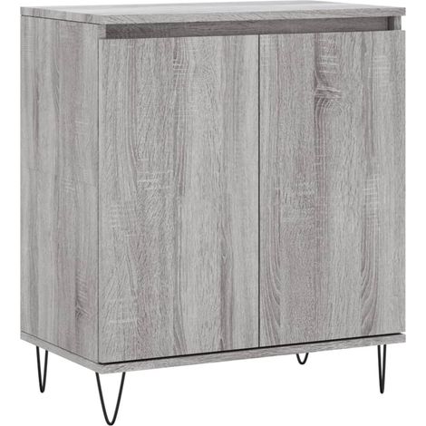Credenza credenza cassettiera mobile contenitore organizer cucina soggiorno soggiorno Sonoma 60 x 35 x 70 cm derivati del legno grigio 020036405