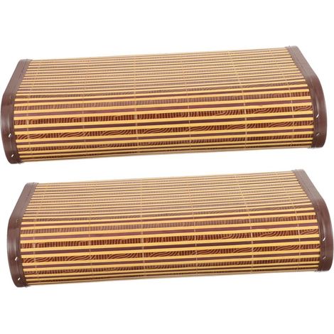 2 pezzi Cuscino cavo in bambù Accessori per sauna Cuscino rinfrescante Cuscini cilindrici per dormire Plastica color kaki