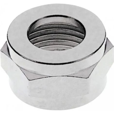 Écrou hexagonal 3/4 pouce en laiton nickelé pour tuyau CO2 - Compatible avec tuyaux 4mm 7mm 10mm, installation facile, étanchéité parfaite pour système de tirage