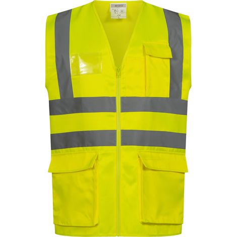 Gr .S (46/48) MALTE WARNSCHUTZWESTE GELB gelb MALTE HIGH VISIBILITY VEST YEL (1/2)