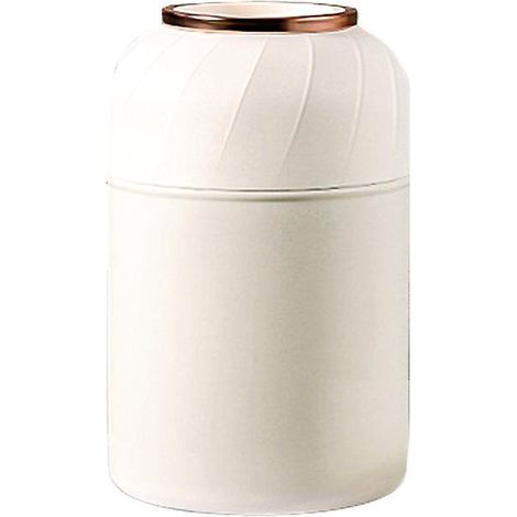 Großes Fassungsvermögen, Edelstahl, vakuumisoliert, für warme und kalte Speisen, Lea-1050ml-Weiß