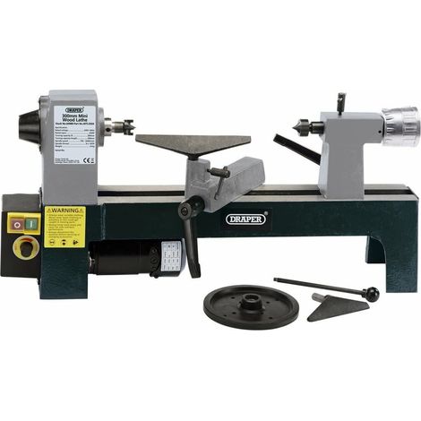 Draper 300mm Mini Wood Lathe 60988 with Variable Speed, 250W Power, 230V (1/5)