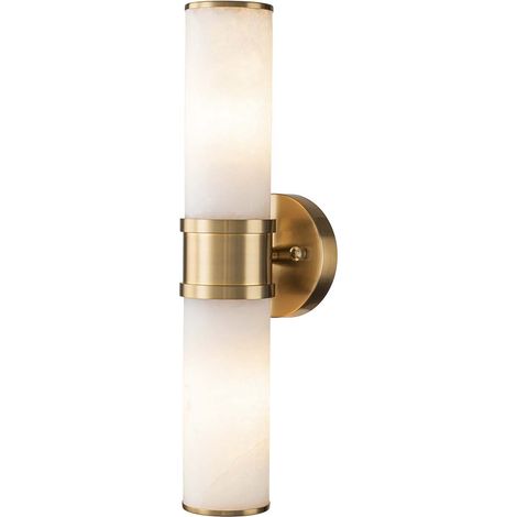 Goldene Metallkristall-Wandleuchte 14X14X46 cm (1/5)