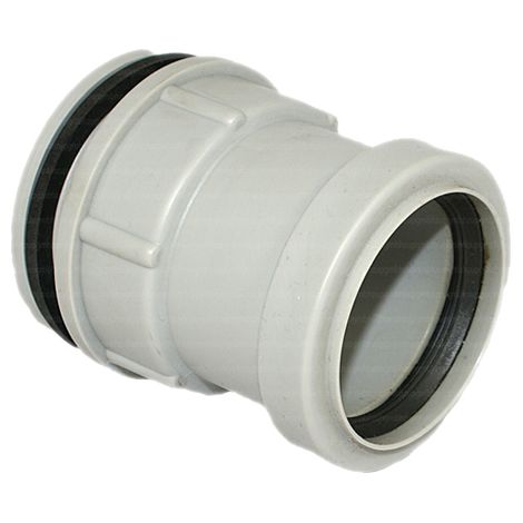 Anschlussstück 4997 in 50mm Kunststoff grau (1/3)