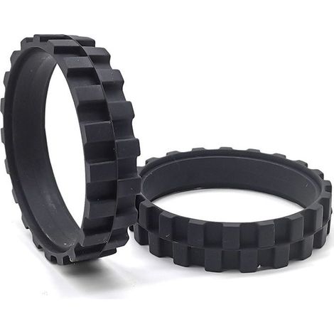 Pneu/caoutchouc de remplacement compatible avec Roomba 500, 600, 700, 800, 900, e, i, S. Remplace roue latérale de votre Robot. Pièce de rechange compatible avec iRobot Roomba Durabilité (1/4)