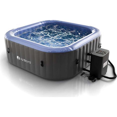 [GEBRAUCHT] B-Ware Whirlpool SpaLuxe aufblasbar für 4-6 Personen grau-blau 910l Garten Wellnessoase (1/2)