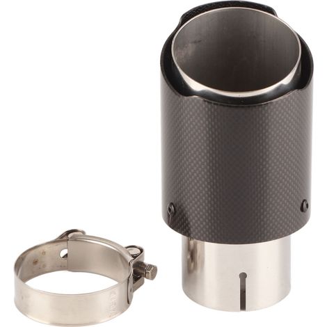 Auspuffblende aus Kohlefaser für SUV-Fahrzeuge, 63 mm Einlass, 89 mm Auslass, glänzende Oberfläche. (1/5)