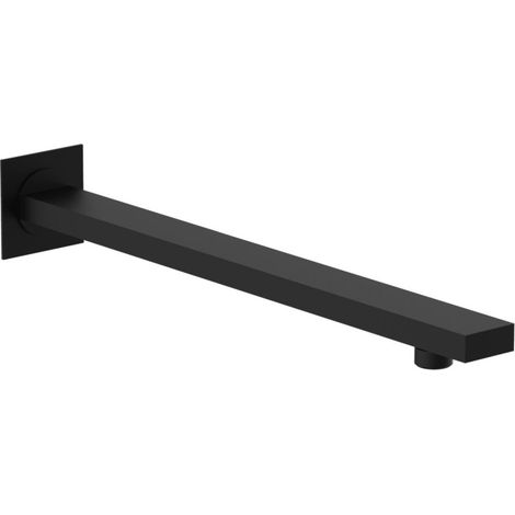 TEOREMA RUBINETTERIA Serie Shower Program Braccio Doccia Da Parete Rettangolare Nero Matt