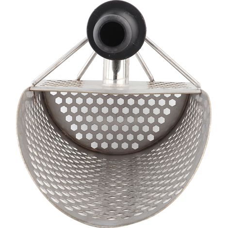 Pelle à sable de détection de métal, conception creuse sculptée, robuste, légère, portable, 1500g, avec trou hexagonal pour l'or