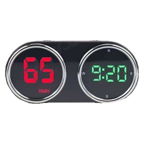 Compteur de vitesse numérique GPS double écran pour voiture, affichage vitesse, heure et boussole (1/5)