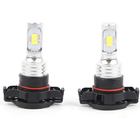 Kit D'ampoules de Phares LED Blanches 80W 6000K, 2 Pièces, Phare Antibrouillard, Lampe de Conduite de Voiture H16/5202.