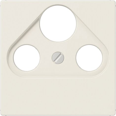 Jung Abdeckung für Universal-Sat/BK-Dosen 1fach, Thermoplast, Serie AS, weiß A 561 BFPLSAT