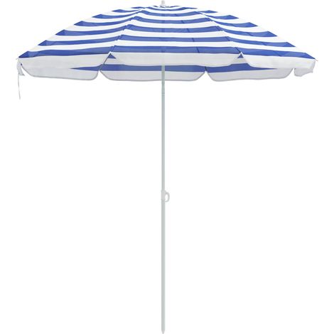 Maison Exclusive - Parasol de jardin polyester 170T Bleu et Blanc