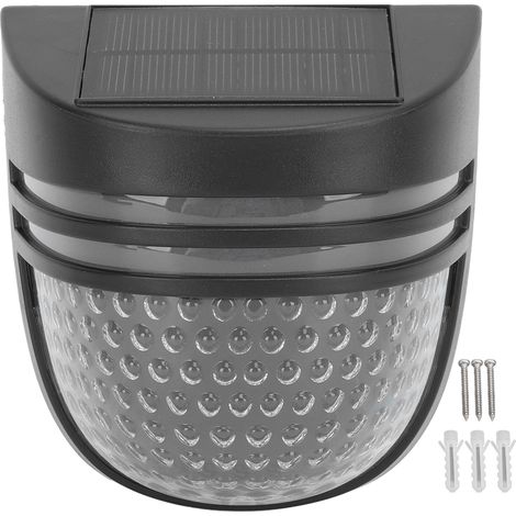 Ortviai Applique Solaire Extérieure IP54 – 4 LED, 500 mAh, Éclairage Chaud pour Jardin, Terrasse, Clôture et Allée (1/5)