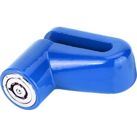 Cadenas antivol pour vélo avec freins à disque, cadre en plastique et clés bleues (1/4)
