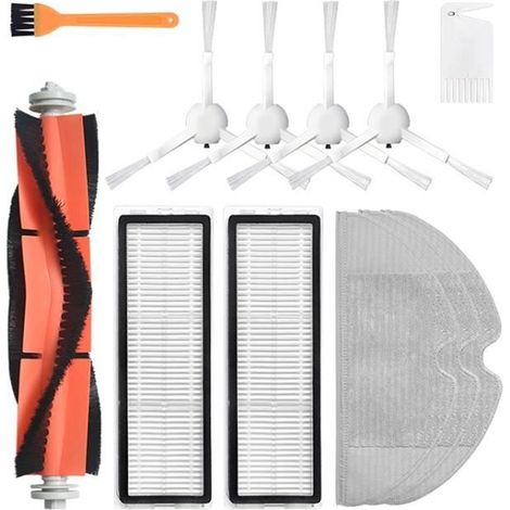 Set di 12 pezzi di ricambio per l'aspirapolvere robot Xiaomi Mijia 1C.