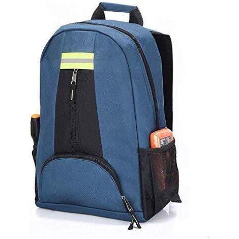 Tool Backpack 46x30x16 cm – Waterproof 1680D Oxford Fabric – Multi-Pocket Organizer for Electrician – Reflective Strips (1/4)