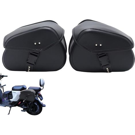 Sacoches pour motos Sac de rangement d'outils de moto – Sacoche de selle de moto – Sac de selle de véhicule électrique pour siège arrière pour outils et boissons (1/5)