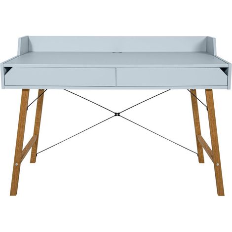 Lotta Bureau enfant 120 cm avec 2 tiroirs blanc (1/5)
